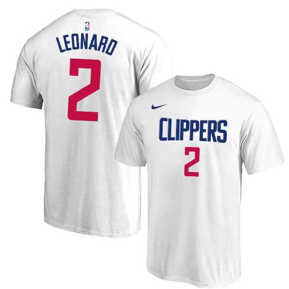 Los Angeles Clippers 2 Kawhi Leonard White Nike T-Shirt,We sell and wholesale Los Angeles Clippers 2 Kawhi Leonard White Nike T-Shirt on line form chian!